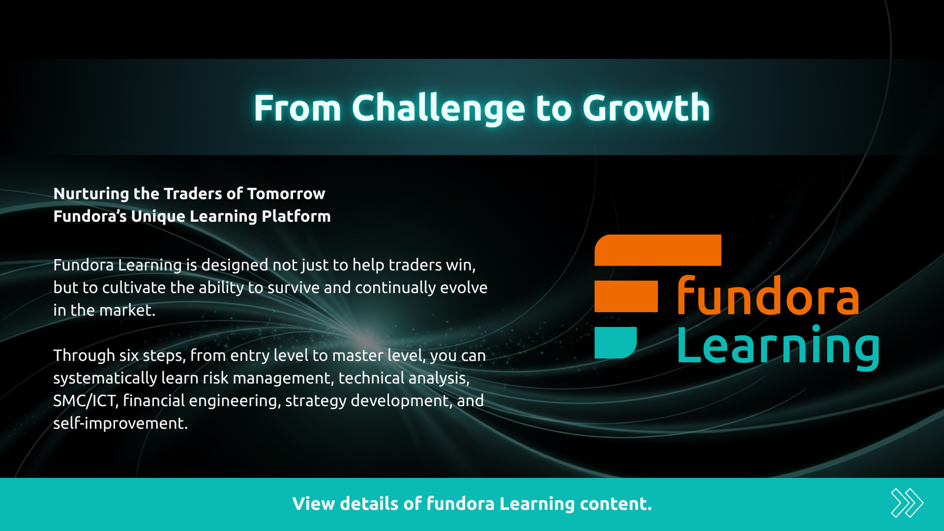 Nurturing the Traders of Tomorrow. Fundora's Unique Learning Platform.