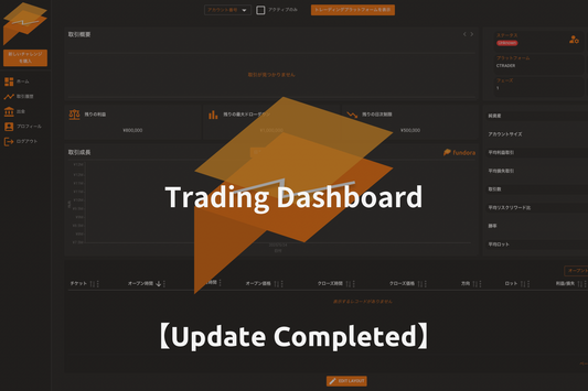 ダッシュボードアップデート完了のお知らせ